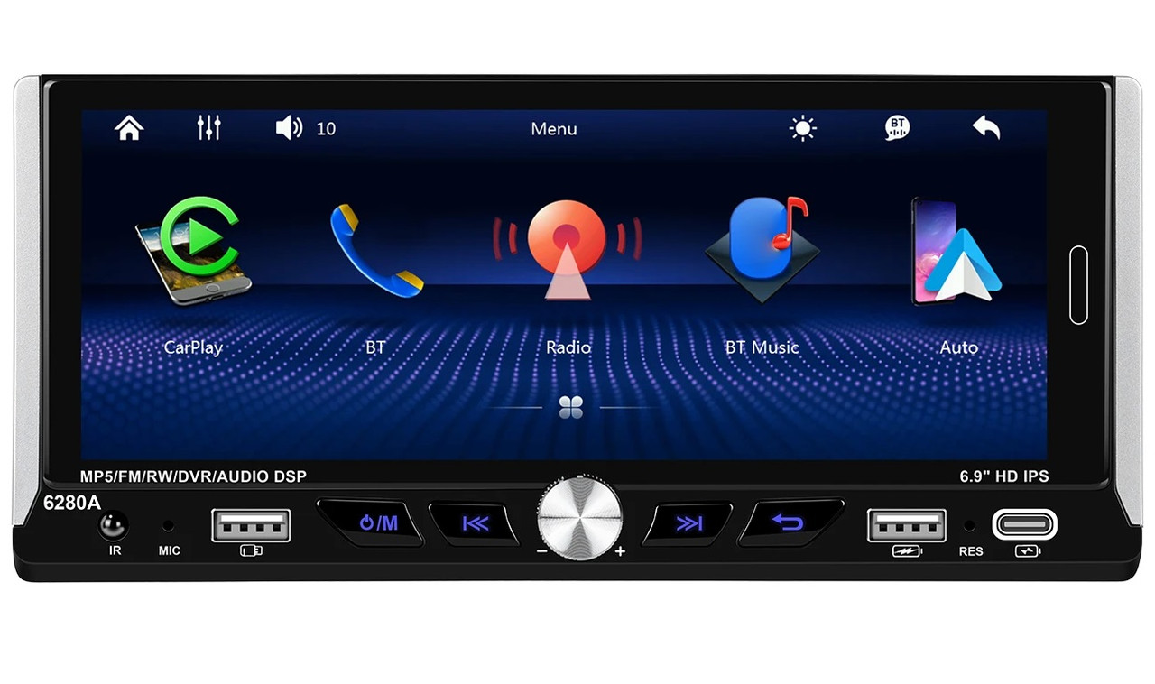 1din Автомагнітола 6280A Android 2/32Gb 6,9" Екран/ GPS/ WiFi