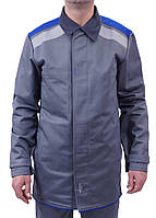 Рабочая куртка сварщика Ardon Fenix серая с синим р.52-54/3-4 (61387)(5275407821754)