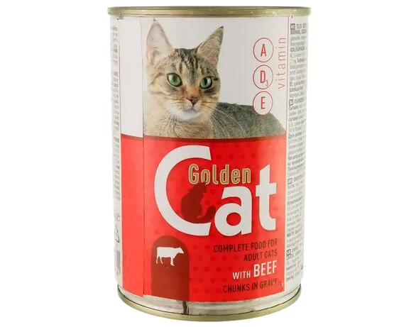 Консерви для котів Golden Cat з яловичиною 415 г
