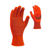 Перчатки Долони /пар/ ПВХ кл,13 АВТО трикотаж оранж. с 2-х сторон.точкой р,10