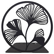 Металевий упор для книг Glozis Ginkgo Black (чорний), фото 5