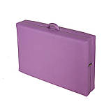 Кушетка косметологічна регульована 180х60см, Кушетка для масажу переносна, Складаний масажний стіл Фіолетовий !!!, фото 6