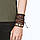 Браслет на руку коричневий набір з 10 шт. арт.00212, фото 3