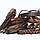 Браслет на руку коричневий набір з 10 шт. арт.00212, фото 4