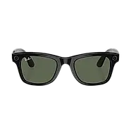 Meta Wayfarer Shiny Black Frame Green Lenses (RW4006 601/71 50-22)