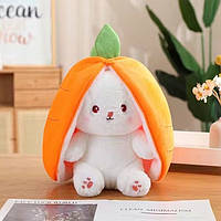 М'яка іграшка кролик-трансформер зайчик в моркві