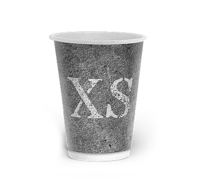 Стакан 2-шаровий з малюнком 110мл ("XS") -25шт/уп