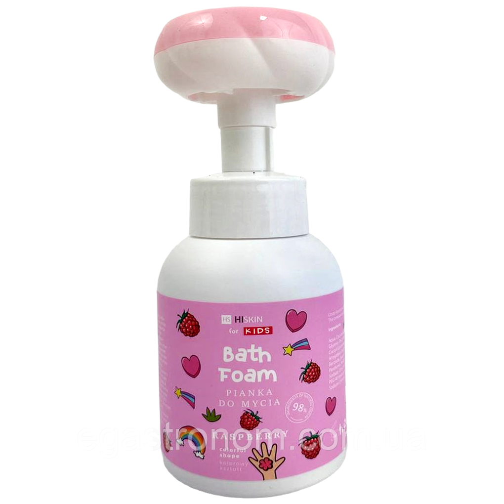 Мило-пінка дитяче у формі квіточки з ароматом малини Хіскін Hiskin 300ml 14шт/ящ (Код: 00-00015952)