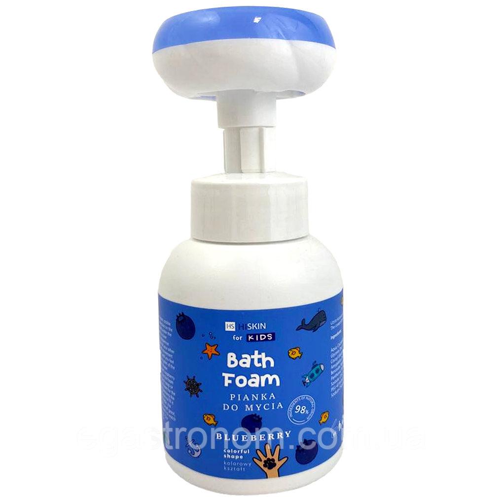 Мило-пінка дитяче у формі лапки з ароматом чорниці Хіскін Hiskin 300ml 14шт/ящ (Код: 00-00015953)
