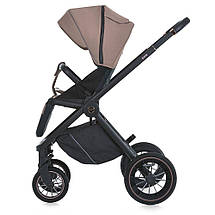 Коляска дитяча універсальна 2в1 Era ME 1100 Taupe Beige (два чохла, два дощовика, москітна сітка, сумка-рюкзак), фото 6