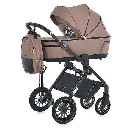 Коляска дитяча універсальна 2в1 Era ME 1100 Taupe Beige (два чохла, два дощовика, москітна сітка, сумка-рюкзак), фото 1