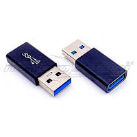Переходник USB 3.0 AM - AF, металл