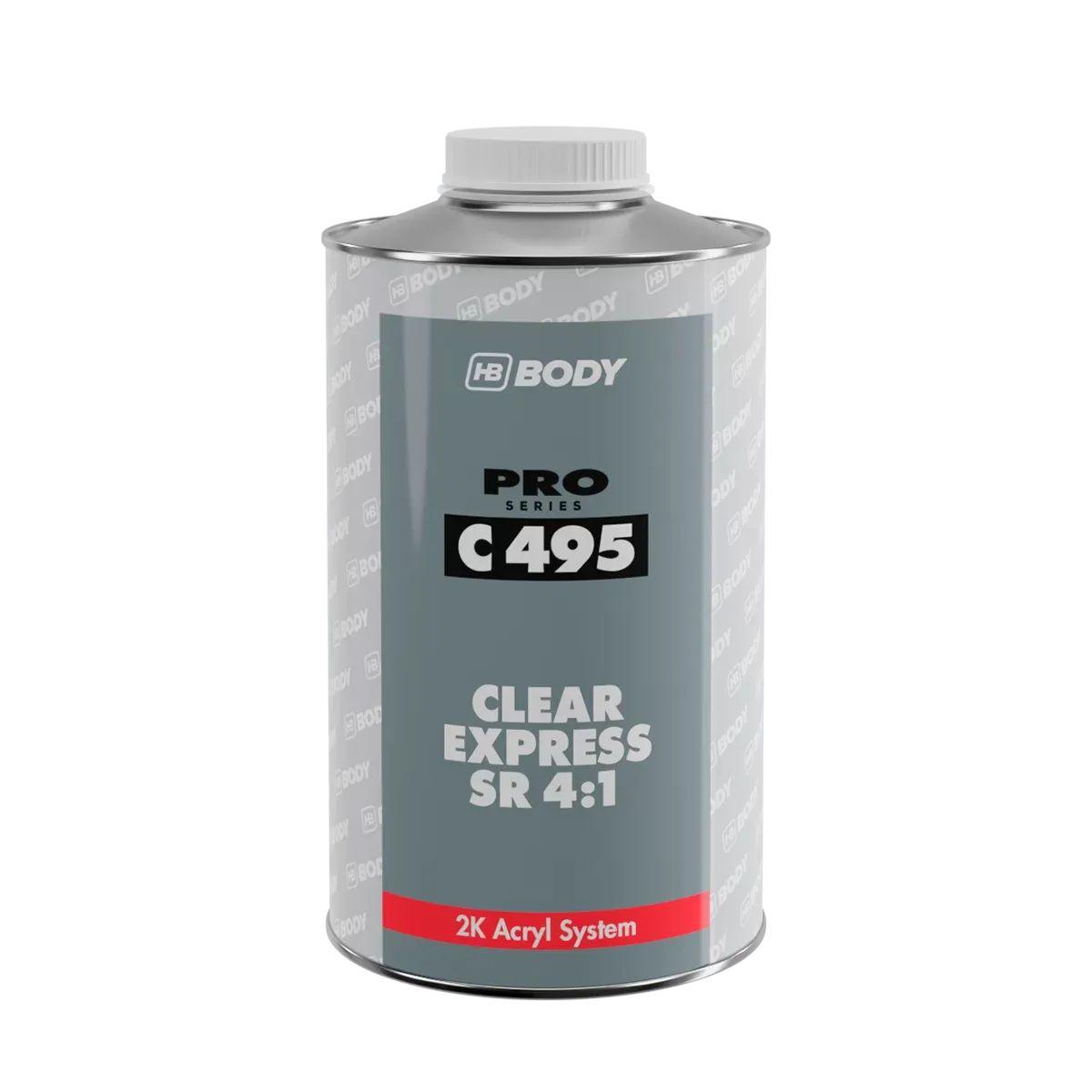 Лак акриловий швидкий BODY C495 CLEAR EXPRESS 1 л