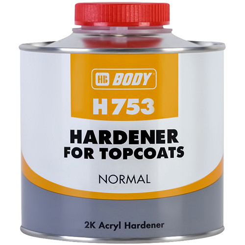 Затверджувач для фарб, грунтів та лаків BODY H753 HARDENER FOR TOPCOATS NORMAL 500 мл, фото 1