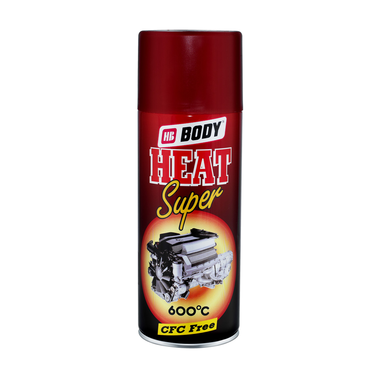 Термостійка фарба 600 ° С BODY HEAT SUPER PAINT червоно-коричнева 400 мл, фото 1