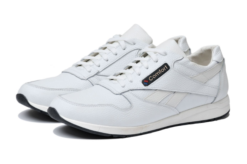 Чоловічі кросівки з натуральної шкіри білі, фото 1