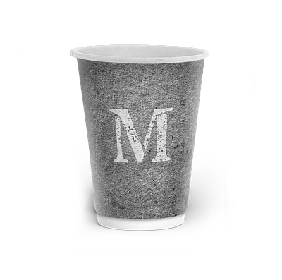 Стакан 2-шаровий з малюнком 250мл ("М") - 25шт/уп