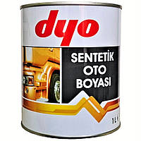 000 Чорна матова Алкідна фарба для авто Dyo 1 кг (без затверджувача)