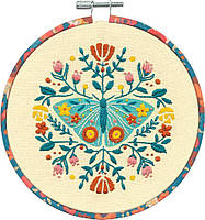 Набір для вишивання гладдю Dimensions 72-76313 Decorative Hoop "Декоративний орнамент з п'яльцями"