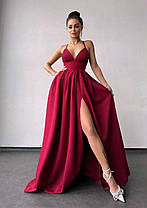 Розкішна жіноча сукня максі з корсетним верхом та чашками Smb8951, фото 2