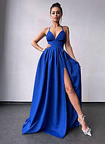 Розкішна жіноча сукня максі з корсетним верхом та чашками Smb8951, фото 3