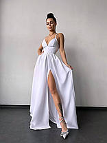 Гарна вечірня жіноча сукня в підлогу з корсетним верхом та чашками Smb8953, фото 2