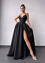 Розкішна жіноча сукня максі з корсетним верхом та чашками Smb8951, фото 5