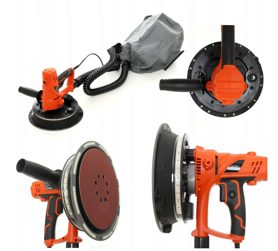 Шліфувальна машина для гіпсу 1500 Вт LED Kraft&Dele KD1741 Польща, фото 1