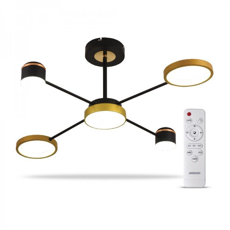 Світильник світлодіодний з пультом керування Ardero AL6120ARD 41W STORIA, фото 1