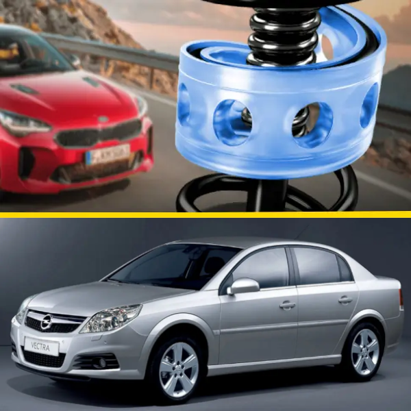 Автобафери силіконові на передні пружини Opel Vectra C 2002-2008 дизель (проставки, подушки пружини)