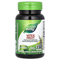 Плоды витекса, фитодобавка при ПМС, Vitex, Nature's Way, 400 мг, 100 веганских капсул