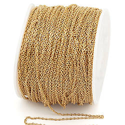 Ланцюг з нержавіючої сталі 1,2х1,7 мм 1 метр Золотистий_03