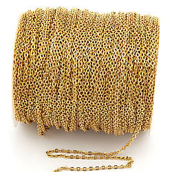 Ланцюг з нержавіючої сталі 1,6х2,1 мм 1 метр Золотистий_04