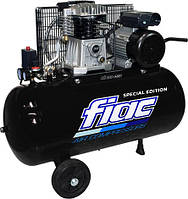 Компрессор поршневой FIAC AIR FORCE с ременным приводом 220 В, 2.2 кВт (AB100-360-220-BLK-IT)(7546424441754)