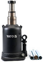 Домкрат гидравлический бутылочный Yato 10 т 208х523 мм (YT-1714)(5293841661754)