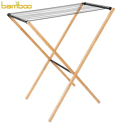 Сушарка для білизни підлогова Casa Si Bamboo Dryer S Braun (CS92303W06), фото 1