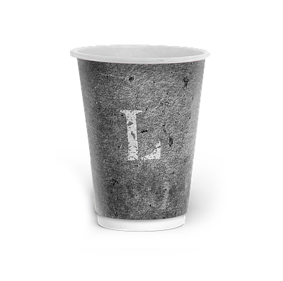 Стакан 2-шаровий з малюнком 350мл ("L") - 25шт/уп