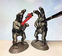 Подставка для ручки, статуэтка-сувенир "РУКОЖОП", прикольный подарок