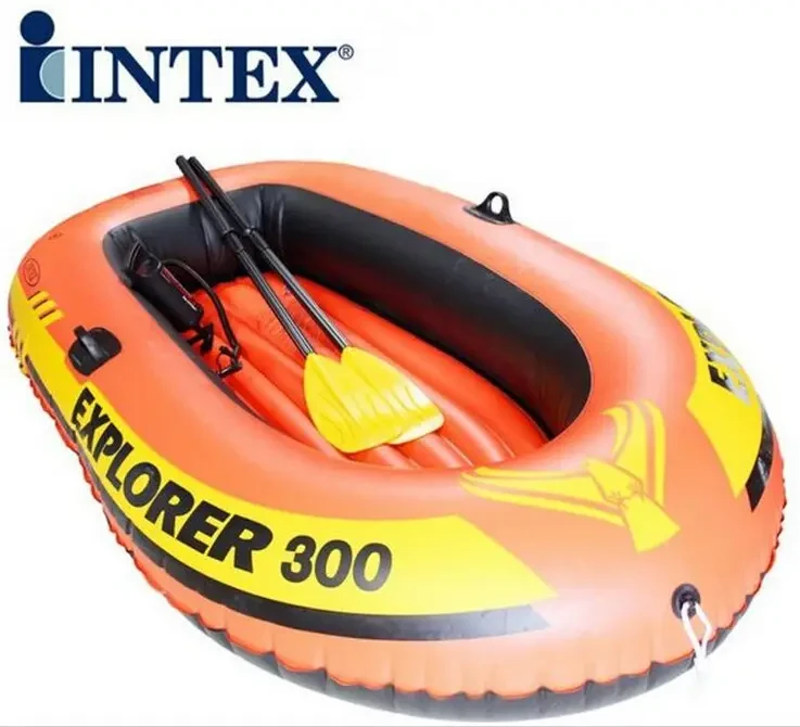 Двомісна надувний човен Intex 58332 Explorer 300 Set, 211 х 117 х 41 см