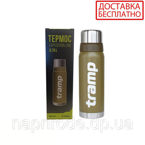 Термос Tramp 0,75л Expedition Line UTRC-031-olive оливковий (Довічна гарантія)