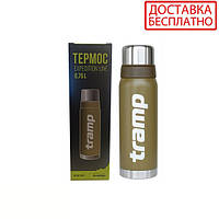 Термос Tramp 0,75 л Expedition Line UTRC-031-olive оливковый (Пожизненная гарантия)