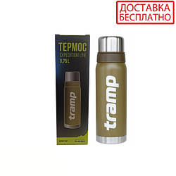 Термос Tramp 0,75л Expedition Line UTRC-031-olive оливковий (Довічна гарантія)