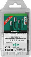 Набор трубчатых сверл HELLER TurboTile 5, 6, 8,10 мм (26230)(7546974421754)