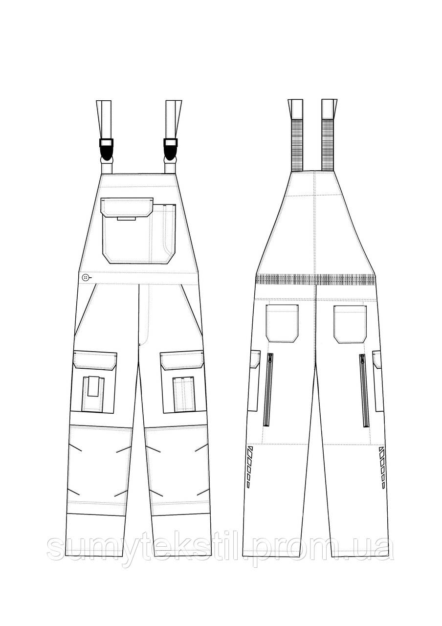 Летний рабочий сигнальный костюм с отражающими элементами для работ требующих повышеную видимость - фото 8 - id-p2115406462