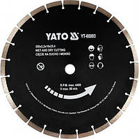 Диск алмазный по бетону YATO 400x25,4 мм YT-60004(5265279531754)
