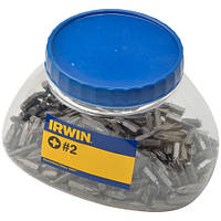 Биты Irwin 25 mm Pozidriv PZ2 Grabit Jar 250шт (10504383)(5258410581754)