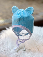 Велюрова шапочка для новонароджених Mini ментолова