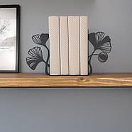 Металеві упори для книг Glozis Mariken (чорний), фото 7