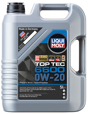 НС-синтетическое моторное масло LIQUI MOLY Top Tec 6600 0W-20, 5 л (21411)(7548442891754) - фото 1 - id-p2115395948