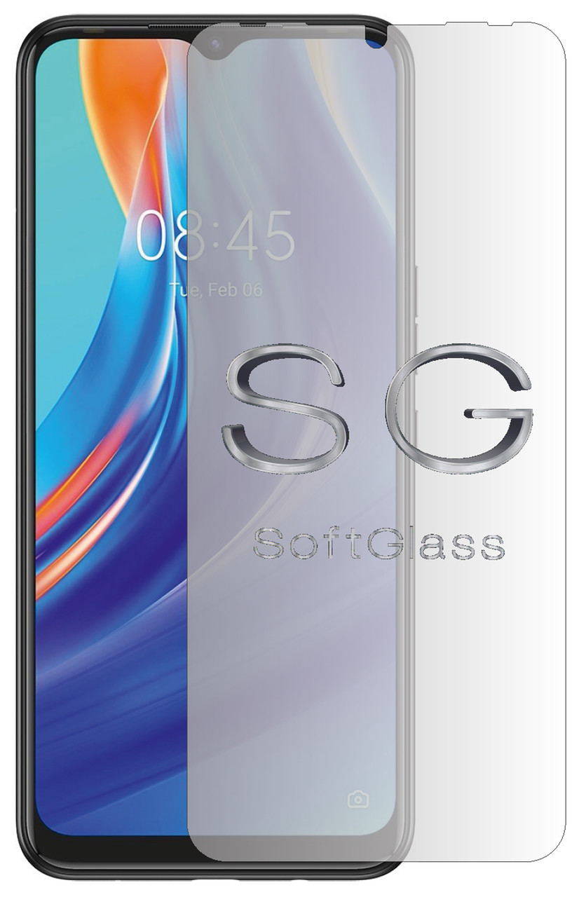 М'яке скло для Tecno Spark 7 KF6n на екран поліуретанове SoftGlass, фото 1